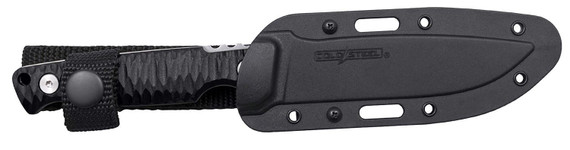 Cold Steel CSFX4RZR Razor Tek EDC 4 Fixed Clip Point Plain Satin 4116 Krupp SS Blade, 4 Black Textured, Knife