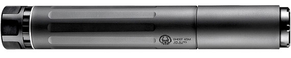 Dead Air GHOST45 Ghost-M 45 Suppressor, Cal-Multi-Caliber 1.375 in Black Titanium/17-4 Stainless Steel/7075-T6 Aluminum