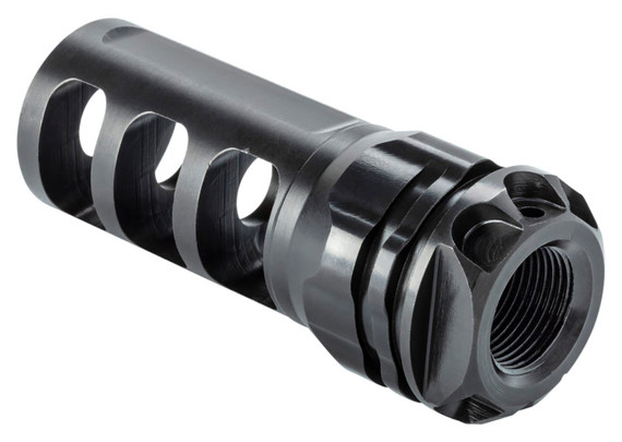 Gemtech 13549 Abyss Suppressor, 5.56mm Cal, Black Stainless Steel/Titanium Tube, Muzzle Brake & ETM Adapter Included