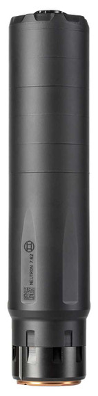 Gemtech 13700 Neutron Suppressor, 7.62mm Cal, Rated Up To 300 Win Mag, Black Stainless Steel/Titanium Tube