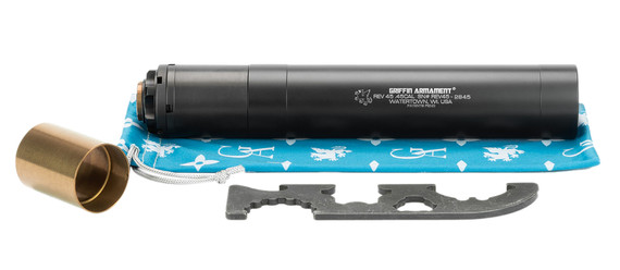 Griffin Armament GAREV45 Revolution Mod 3 45 Cal 1.375 in Black Hardcoat Anodized Aluminum/Stainless Steel, CAM-LOK Piston Included