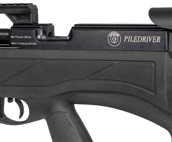 Hatsan USA HGPILE62 Piledriver Air Rifle 62 Cal Rifled Steel Barrel, Carbon Fiber Air Cylinder, Synthetic Thumbhole Bullpup Stock w/Elevation Adj Cheek Rest, Combo Pic & 11mm Dovetail Optic Rail, Air Rifle