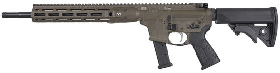 LWRC ICR9PBC16 IC-9 9mm Luger 33+1 16 Black Nitride Steel Barrel, Patriot Brown Cerakote Integrated Rail Base Aluminum Receiver, 12 M-LOK Handguard, Synthetic Adj Stock, LWRC Ultra Combat Grip, Ambi, Rifle