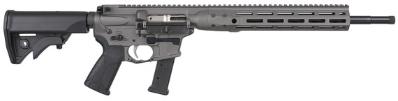 LWRC ICR9TG16 IC-9 9mm Luger 33+1 16 Black Nitride Steel Barrel, Tungsten Gray Cerakote Integrated Rail Base Aluminum Receiver, 12 M-LOK Handguard, Synthetic Adj Stock, LWRC Ultra Combat Grip, Ambi, Rifle