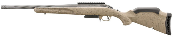 Ruger 46929 American Ranch Gen II Full Size 308 Win 3+1 16.10 Cobalt Cerakote Spiral Threaded Barrel, Pic Rail Steel Receiver, Flat Dark Earth Splatter Adj Comb Synthetic Stock, Rifle