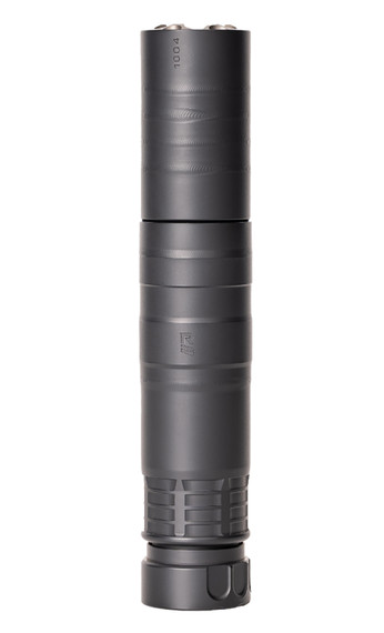 Rugged Suppressors Radiant762, 7.62mm 1.50 in Diameter, 17-4 Stainless Steel, Black Cerakote Finish, 5/8 in-24 tpi, RAD01762