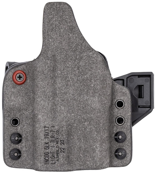 Safariland INCOG0835A0CX261 IncogX IWB Black/Gray Boltaron Belt Clip Fits Glock 17/19 Right Hand, Holster
