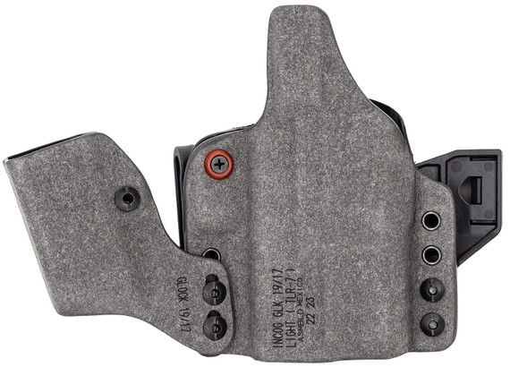 Safariland INCOG0835A0CX261MC IncogX w/Mag Caddy IWB Black/Gray Boltaron Belt Clip Fits Glock 17/19 Right Hand, Holster
