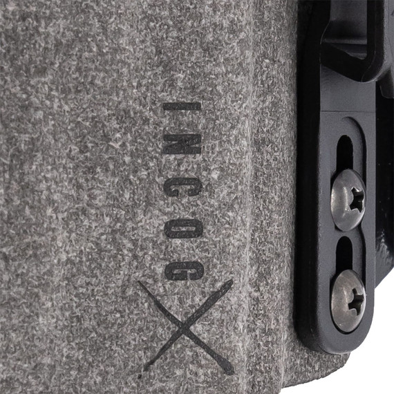 Safariland INCOG0895A0CX261 IncogX IWB Black/Gray Boltaron Belt Clip Fits Glock 43X/48 Right Hand, Holster