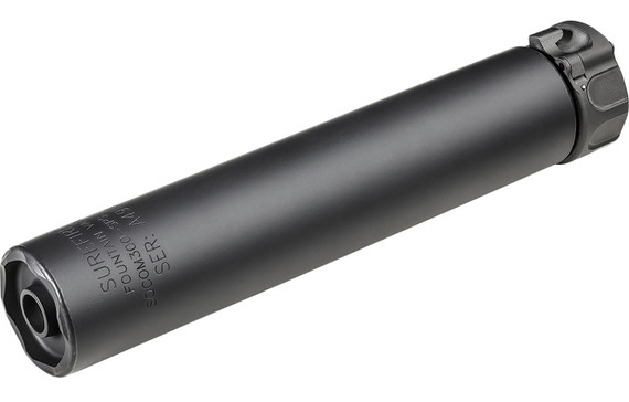 Surefire SOCOM300 SPS Suppressor, 7.9 in, 300 Blackout, Alloy/Stainless, Black, Fast-Attach, SOCOM300-SPS-BK