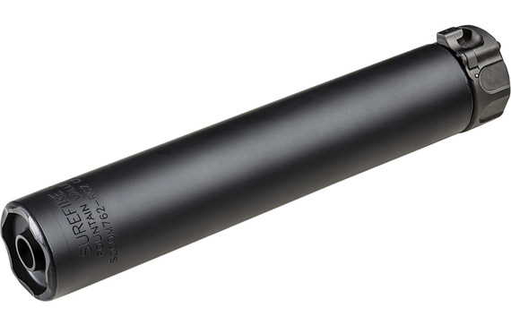 Surefire SOCOM556-RC2 Suppressor, 5.56 NATO, 6.4", Alloy/Stainless, Black, Fast-Attach, SOCOM556-RC2-BK
