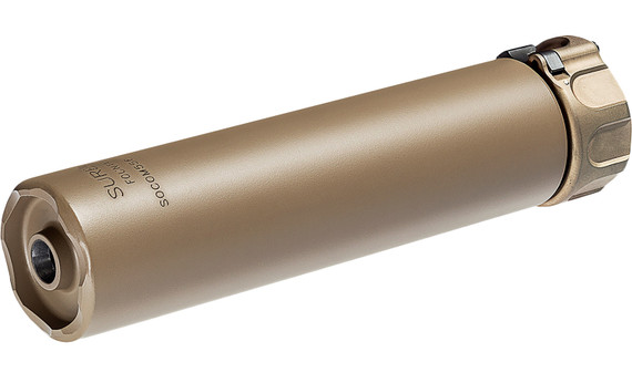 Surefire SOCOM556-SB2 Suppressor, 5.56 NATO, 6.4", Alloy/Stainless, FDE, SOCOM556-SB2-DE