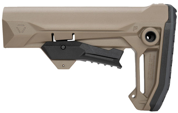 Strike Industries STRIKEESMOD2FDE MOD2 Rifle Stock FDE Poly Compatible w/ AR Style Buffer Tubes, Stock