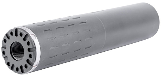 SilencerCo Hybrid 46 DT Suppressor, 9MM to 45 ACP / 5.56 NATO to 4570 GOV & up to 338 LM, 7.61", Black, SU5401