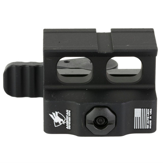American Defense Mfg. AD-509T, Optic Mount, Co-Witness Height, Anodized Finish, Black, Quick Release, Fits Holosun 509T Footprint AD-509T-10-STD