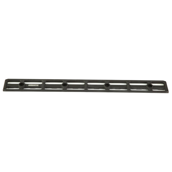 Armaspec Arca Rail, Fits M-LOK, 12 in, Anodized Finish, Black ARM621-12