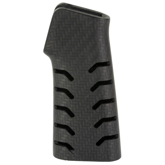 Battle Arms Development Ultralight Chevron Carbon Fiber Pistol Grip, Black, Carbon Fiber Construction, Fits AR Rifles BAD-CF-PG