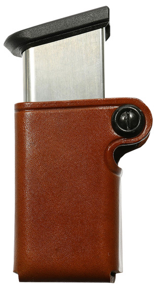 Galco SMC26 SMC Mag Case Single Tan Leather Belt Loop Compatible w/ Taurus PT945 Belts 1.75 in Wide Hand