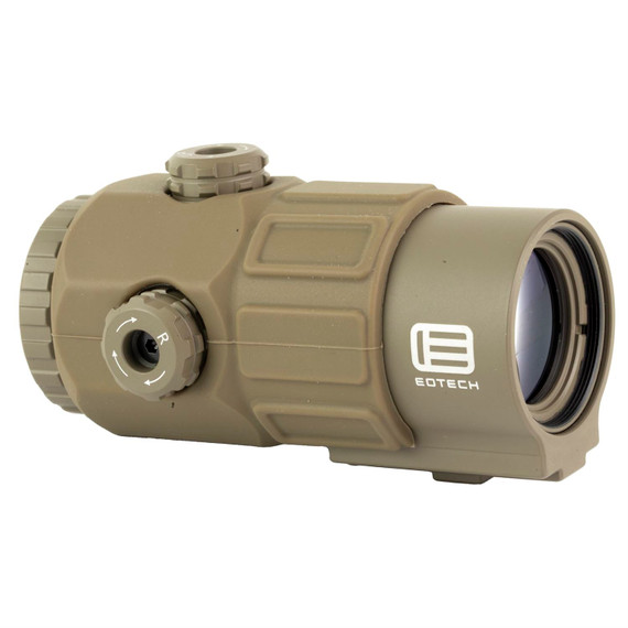 EOTech G45 Magnifier, 5X, QD Mount, Switch to Side, 34mm, Matte Finish, Tan, Includes Mount G45.STSTAN