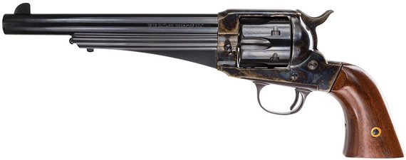 Taylors & Company 550383 1875 Army Outlaw 45 Colt (LC) Caliber with 7.50 in Blued Finish Barrel, 6rd Capacity Blued Finish Cylinder, Color Case Hardened Finish Steel Frame & Walnut Grip , Revolver