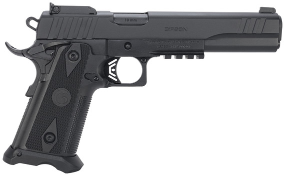 Girsan 395075 Witness2311 10mm Auto 15+1 6 Black Steel Barrel, Black Optic Ready/Serrated Steel Slide, Black Poly Frame w/Beavertail & Pic Rail, Black Checkered Poly Grip, Ambi, Pistol