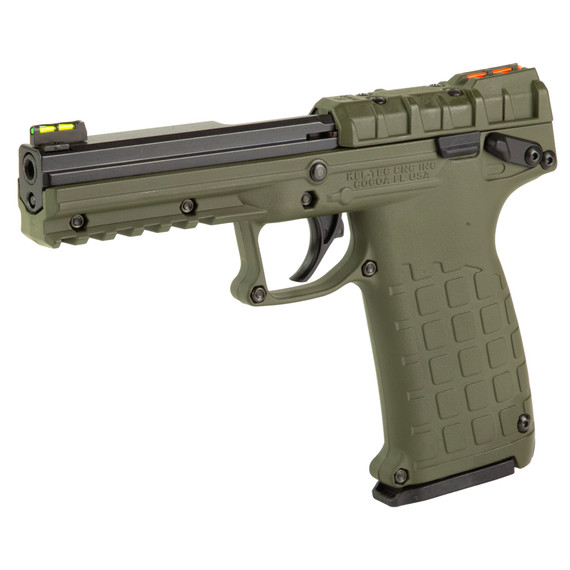Kel-Tec PMR 30, Single Action, Hammer Fired, Semi-auto, Polymer Frame Pistol, Full Size, .22 WMR, 4.3 in Barrel, Matte Finish, Olive Drab Green, Fiber Optic Sights, 10 Rounds, 1 Mag PMR30GRN10