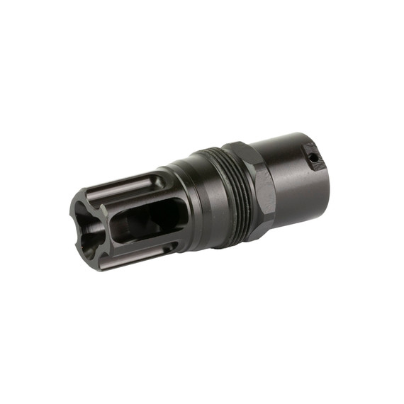 Liberty Precision Machine Eclipse, Flash Hider, 30 Caliber, 1/2X28 Thread Pitch, Compatible with .900 in-24 Mounts, 2.25 in Long for a 14.5 in Pin and Weld, Nitride Finish, Black LPM-2005
