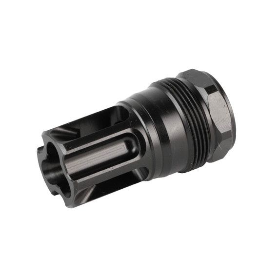 Liberty Precision Machine Eclipse, Flash Hider, 30 Caliber, 1/2X28 Thread Pitch, Compatible with .900 in-24 Mounts, Nitride Finish, Black LPM-2001