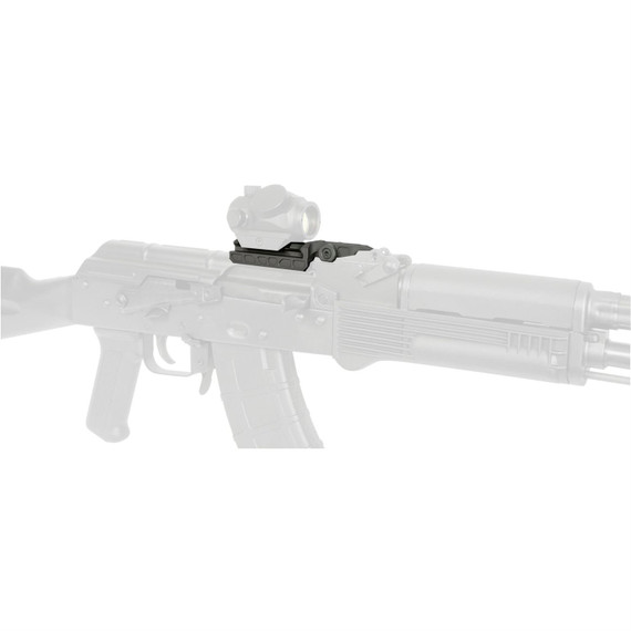 Midwest Industries Alpha Mini Dot Mount, Picatinny, For AK Pattern Firearms, Anodized Finish, Black MI-AK-ALPHA-MDM-PIC