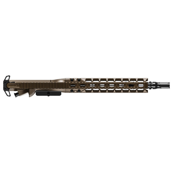 Radian Weapons Complete Upper, 223 Wylde, 10.5 in Barrel, 1:8 Twist, SilencerCo ASR Flash Hider, Cabine Length Gas, 10 in MLOK Handguard, Radian Raptor-SD Charging Handle, Radian Enhanced Bolt Carrier Group, Cerakote Finish, Brown, Fits AR-15 R0451