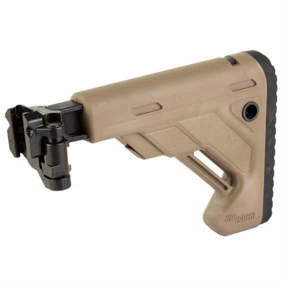 Sig Sauer Folding and Telescoping Stock, Fits Sig MCX/MPX, 1913 Interface, Flat Dark Earth STOCK-X-FOLD-TELE-FDE
