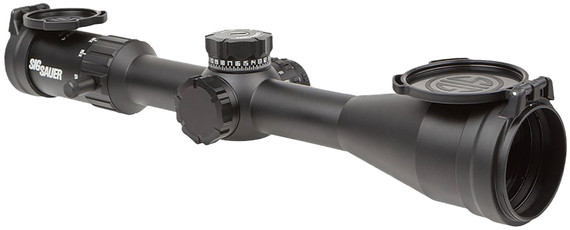 Sig Sauer Electro-Optics SOW42004 Whiskey4 Black 2.5-10x 42mm 30mm Tube Illuminated Hellfire Quadplex Reticle, Rifle Scope