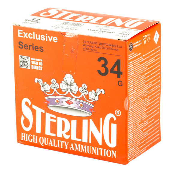 Sterling Exclusive Series, 12 Gauge 2.75 in, #6, 1 3/16 oz, Shot Shell, 25 Round Box 8698779951047