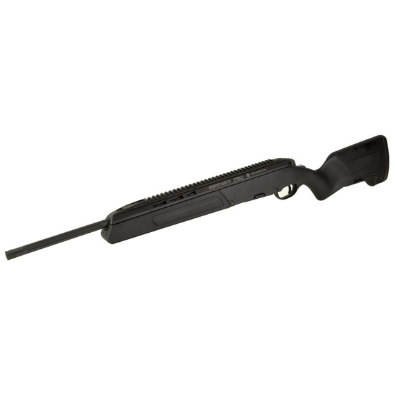 Steyr Arms Scout II, Bolt Action Rifle, 308 Winchester, 19 in Threaded Barrel, 1/2x20 Threaded, Matte Finish, Black, Synthetic Stock, Integrated Bipod, Integrated Ghost Ring Sights, 5 Rounds, 2 Mags 26-14455-100A