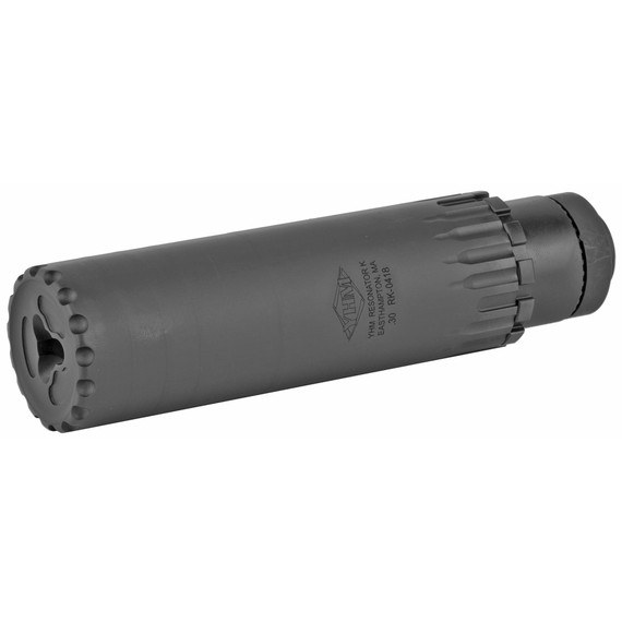 Yankee Hill Resonator K Suppressor, 30 Caliber, 5.56 in Long, 1.5625 in Diameter, Black Finish, Includes QD Mount/Muzzle Braker (YHM-4302-MB-24A), 5/8 in-24 YHM-2150-MB-24