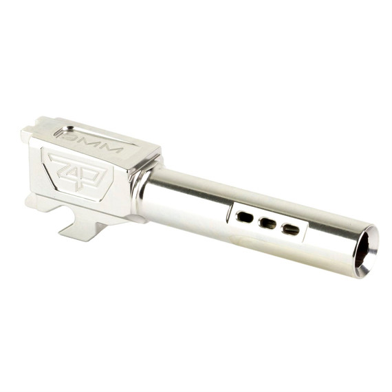 Zaffiri Precision Ported Pistol Barrel, 9MM, 3.8 in, Stainless Finish, Silver, Fits Sig P320 Compact ZP.320BPSS