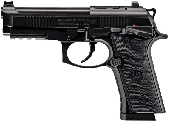 Beretta J92XQFMSDA21 92GTS Centurion Full Size Frame 9mm Luger 18+1 4.25 Black Inox Steel Barrel, Black Cerakote Optic Ready/Serrated Steel Slide, Black Cerakote Aluminum Frame w/Beavertail & Pic Rail, Black Textured Grip, Ambi, Pistol