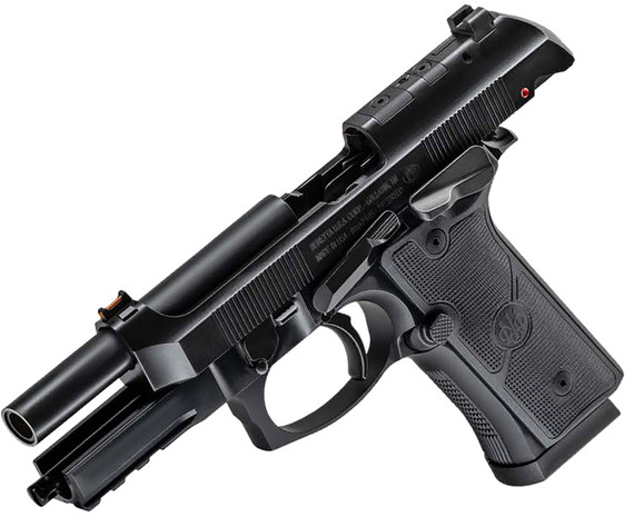 Beretta J92XQFMSDA21 92GTS Centurion Full Size Frame 9mm Luger 18+1 4.25 Black Inox Steel Barrel, Black Cerakote Optic Ready/Serrated Steel Slide, Black Cerakote Aluminum Frame w/Beavertail & Pic Rail, Black Textured Grip, Ambi, Pistol