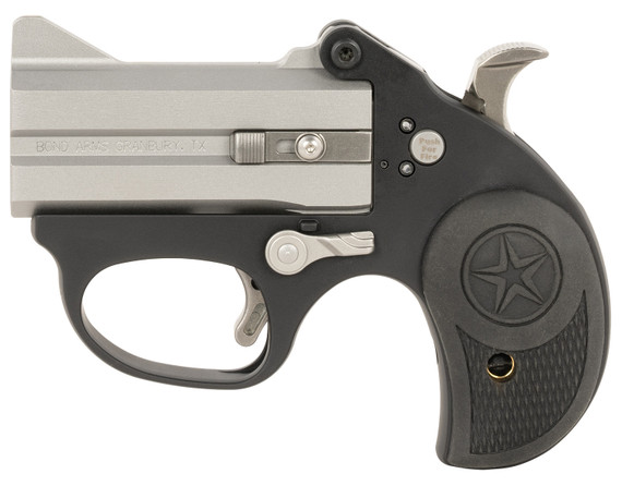 Bond BASL Stinger 38 Special 2rd Shot 3 Matte Stainless Anodized Aluminum Frame, Black Rubber Grips, Break-Action Handgun
