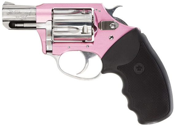 Charter Arms 53839 Undercover Lite Chic Lady Small 38 Special 5 Shot 2 in High Polished Stainless Steel Barrel & Cylinder, Pink Aluminum Frame, Pearl Grip, Exposed Hammer , Revolver