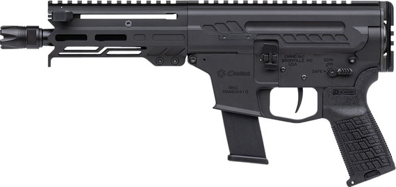 CMMG 45A4C0FAB Dissent MKG 45 ACP 13+1 6.50 Black Nitride Medium Taper Threaded Barrel, CMMG 5.5 M-LOK Handguards, Black Armor Cerakote Aluminum Pic Rail Receiver, CMMG Zeroed Grips, Tactical Pistol