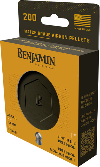 Crosman BD25 Match Pellet Domed 25 Lead 200 Pellets