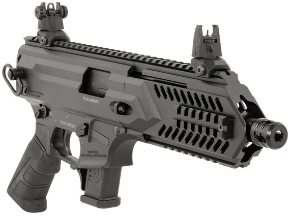 Gforce BLADE8 Blade8 9mm Luger 15+1 8 Black QPQ Steel Barrel, Black Anodized Pic Rail Receiver, Rear Pic Rail Brace Mount, Forend Charge Handle/Slap Handle for Bolt Release, Black Poly Grip, Tactical Pistol