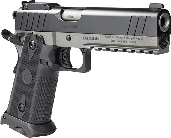 Girsan 395029 Witness2311 9mm Luger 20+1 5 Stainless Bull Barrel, Black Cerakote Optic Ready/Serrated Steel Slide, Tungsten Cerakote Steel Frame w/Beavertail & Pic Rail, Black Poly Grip, Ambi, Pistol