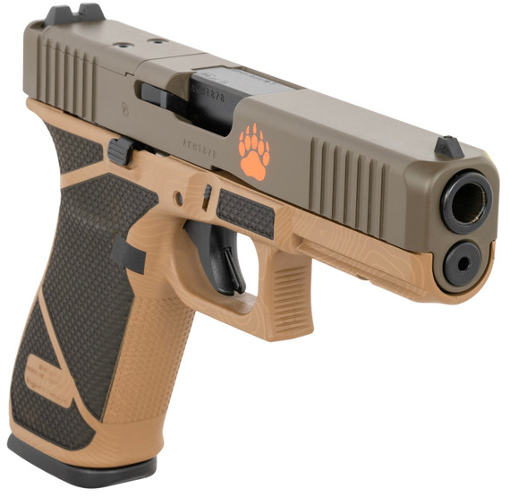 Glock UA205S204MOSNGRZ G20 Gen5 Full Size Frame 10mm Auto 15+1 4.61 Black Steel Barrel Grizzly Glock Serrated Steel Slide Grizzly Glock Poly Frame w/Pic Rail Ambi, Pistol