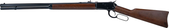 Heritage Mfg H9204424F1 92 Ranch Hand 44 Mag 12rd 24 Black Polished Octagon Barrel, Black Polished Alloy Steel Receiver,Fixed Hardwood Stock, Rifle