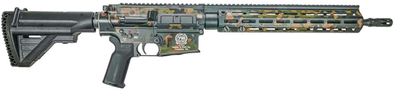 Heckler & Koch 81001002 MR556 A1 75th Anniversary 5.56x45mm 10+1 16.50 Black Steel Barrel, Flecktarn Camo Pic Rail Aluminum Receiver, M-LOK Handguard, Black Synthetic Adj Stock, 4 Magazines, Rifle
