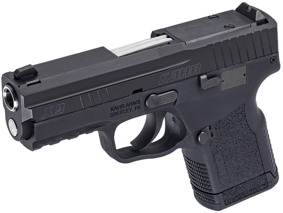 Kahr KX9094RD10 X9 9mm Luger 10+1 3.54 Stainless Steel Barrel, Blackened Optic Ready/Serrated Stainless Steel Slide, Black Poly Frame w/Pic Rail, Pistol