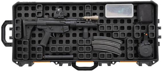 Magpul MAG1456BLK DAKA Grid Organizer Black Polypropylene