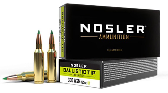 Nosler 61035 300WSM 165gr Ballistic Tip 20 Per Box/10 Case, Centerfire Rifle Ammo